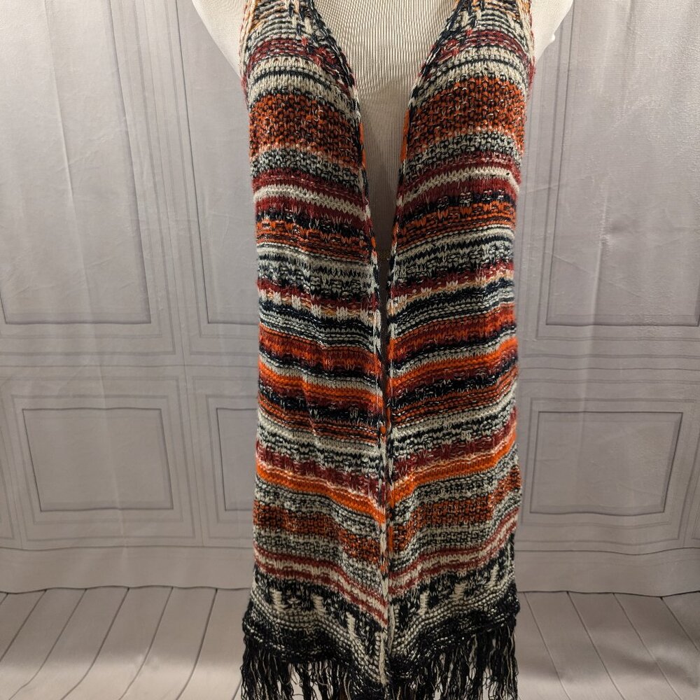 Anthropologie Long Knit Cardigan Vest